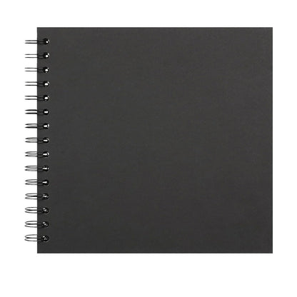 JAHH 7 X 7 Inch DIY Scrapbook Album 40 Pages Hardcover Kraft Paper Scrap Book Photo Albums Memory Book for Wedding and Anniversary Family