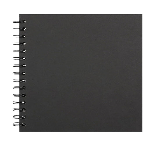 JAHH 7 X 7 Inch DIY Scrapbook Album 40 Pages Hardcover Kraft Paper Scrap Book Photo Albums Memory Book for Wedding and Anniversary Family